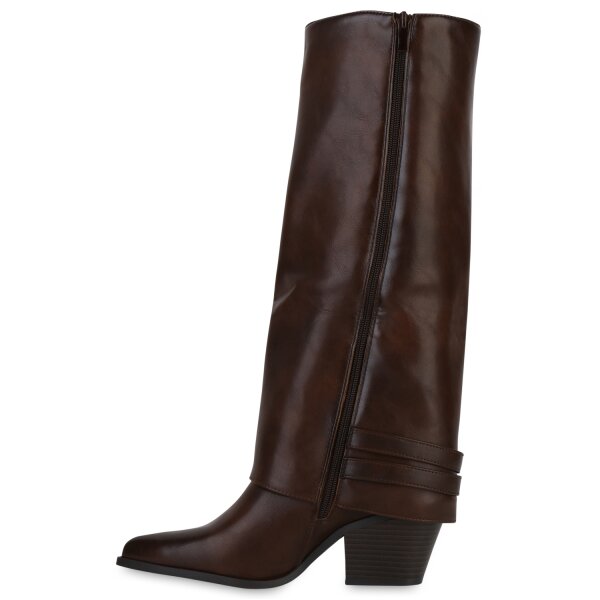 Damen Cowboystiefel in Braun