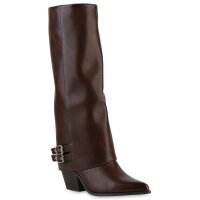 Damen Cowboystiefel in Braun