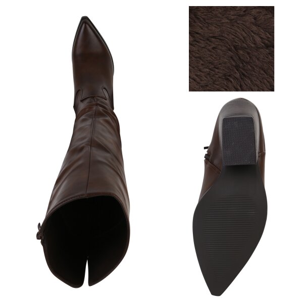 Damen Cowboystiefel in Braun