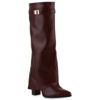 Damen Klassische Stiefel in Burgund