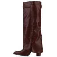 Damen Klassische Stiefel in Burgund