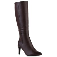Damen Klassische Stiefel in Dunkelrot