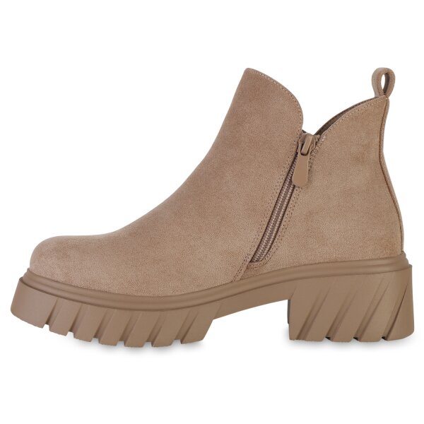 Damen Klassische Stiefeletten in Khaki
