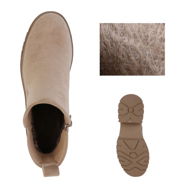 Damen Klassische Stiefeletten in Khaki