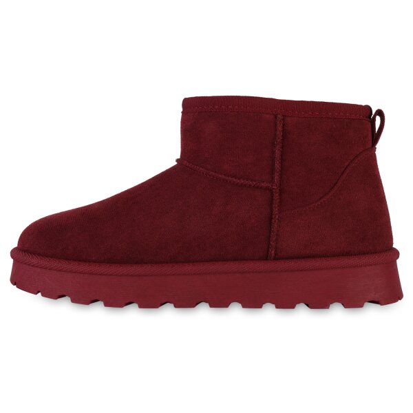 Damen Winter Boots in Burgund