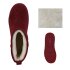 Damen Winter Boots in Burgund