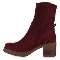 Damen Klassische Stiefeletten in Burgund