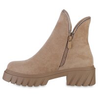Damen Klassische Stiefeletten in Khaki