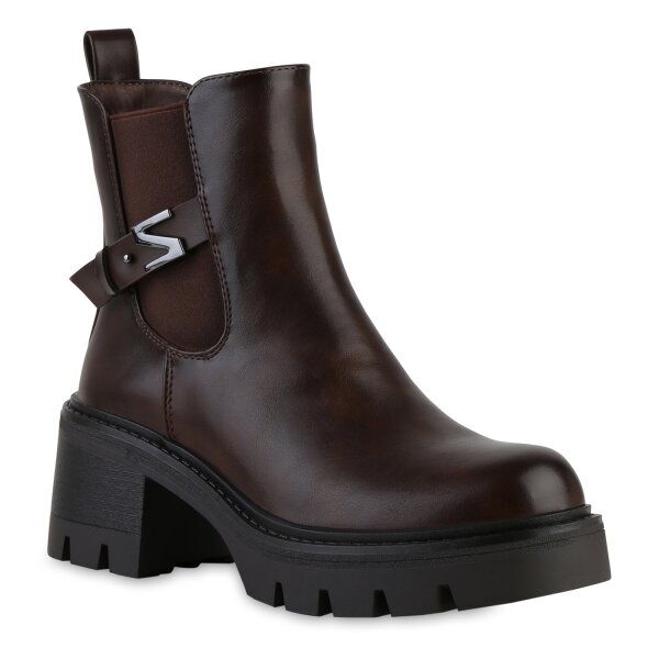 Damen Klassische Stiefeletten in Braun