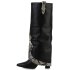 Damen Cowboystiefel in Schwarz Snake