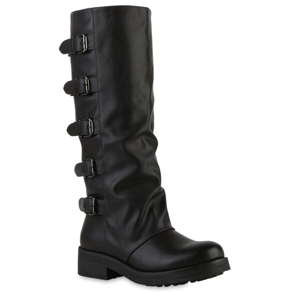 Damen Bikerstiefel in Braun