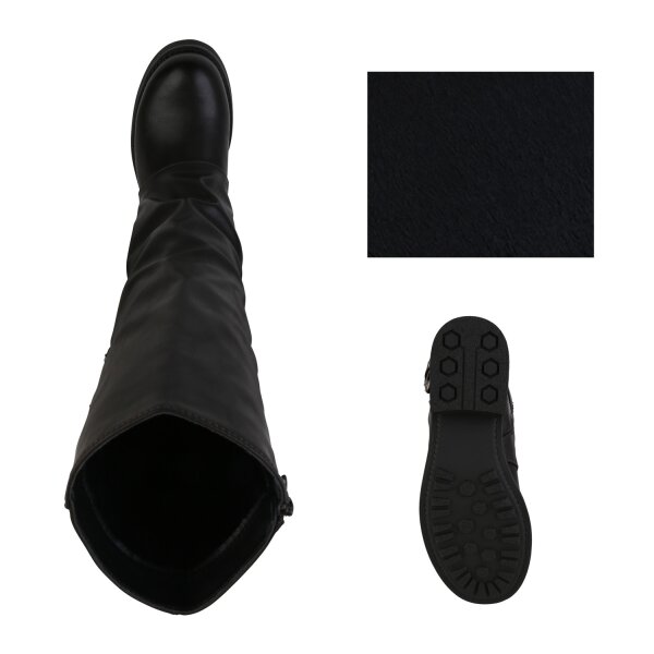 Damen Bikerstiefel in Braun