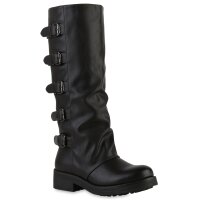 Damen Bikerstiefel in Braun