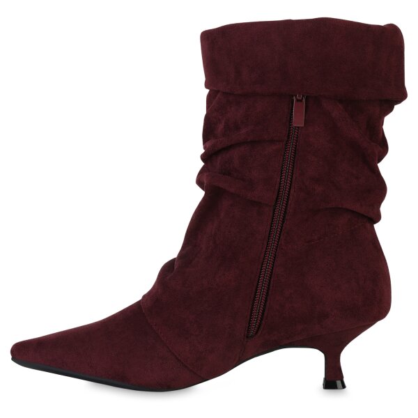 Damen Klassische Stiefeletten in Burgund