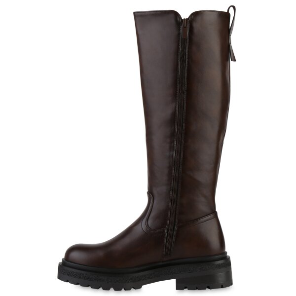 Damen Klassische Stiefel in Dunkelbraun