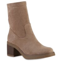 Damen Klassische Stiefeletten in Khaki