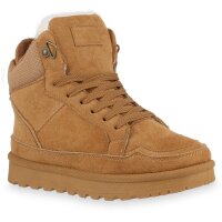 Damen Sneaker High in Hellbraun