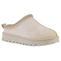 Damen Pantoffeln in Beige
