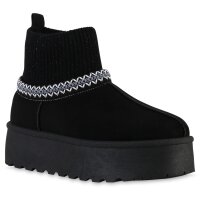 Damen Winter Boots in Schwarz