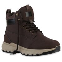 Damen Worker Boots in Braun