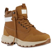 Damen Worker Boots in Hellbraun