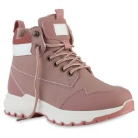 Damen Worker Boots in Altrosa