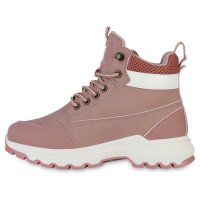 Damen Worker Boots in Altrosa