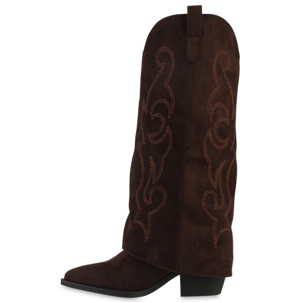 Damen Cowboystiefel in Braun