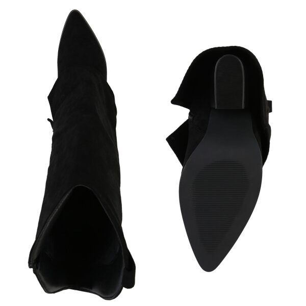 Damen Cowboystiefel in Schwarz