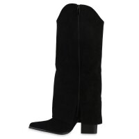 Damen Cowboystiefel in Schwarz