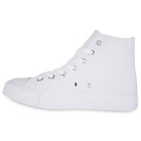 Damen Sneaker high in Weiss Weiss