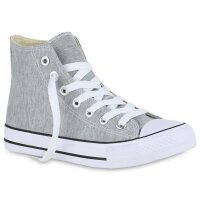 Damen Sneaker high in Hellgrau