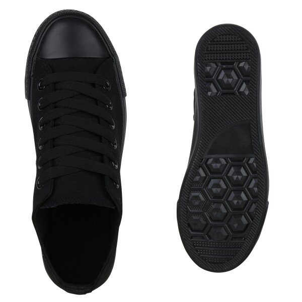 Damen Sneaker low in Schwarz Schwarz