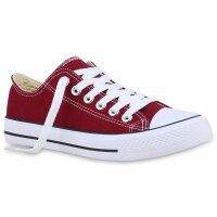 Damen Sneaker low in Dunkelrot
