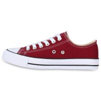 Damen Sneaker low in Dunkelrot