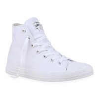 Herren Sneakers high in Weiss Weiss