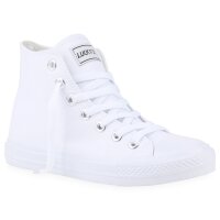 Damen Sneaker high in Weiss Weiss