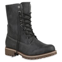 Damen Schnürstiefeletten in Grau