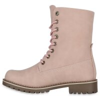 Damen Schnürstiefeletten in Rosa