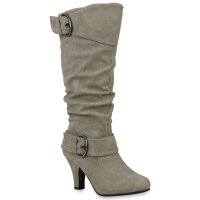 Damen Klassische Stiefel in Hellgrau