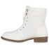 Damen Schnürstiefeletten in Weiss