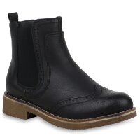 Damen Chelsea Boots in Schwarz