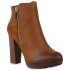 Damen Plateau Boots in Hellbraun