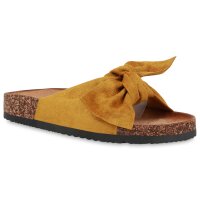 Damen Pantoletten in Gelb