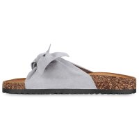 Damen Pantoletten in Hellgrau