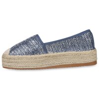 Damen Espadrilles in Dunkelblau