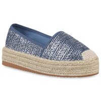 Damen Espadrilles in Dunkelblau