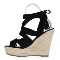 Damen Keilsandaletten in Schwarz