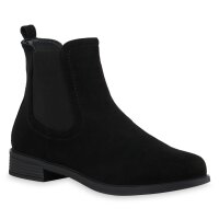 Damen Chelsea Boots in Schwarz