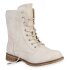 Damen Schnürstiefeletten in Beige
